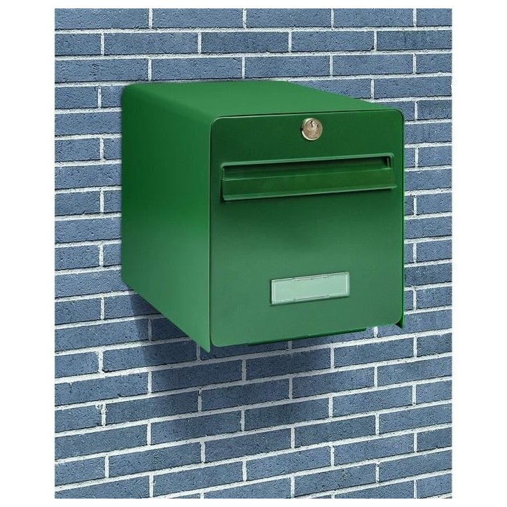 BURG WACHTER Boîte aux lettres Favor en acier galvanisé - 1 porte - Vert BURG WACHTER Boîte aux lettres Favor en acier galvanisé - 1 porte - Vert
