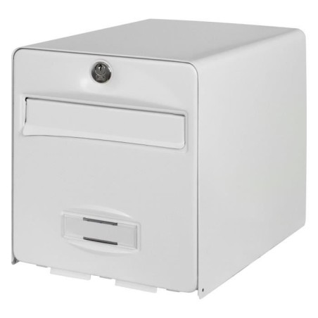 BURG WACHTER Boîte aux lettres Balthazar en acier galvanisé - 1 porte - Blanc