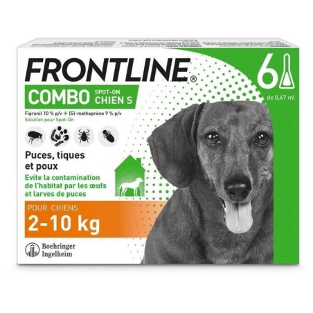 Frontline Combo chien - Anti-puces anti-tiques pour chien S - 2-10kg -
