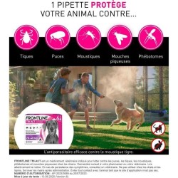 Frontline Tri-Act chien - Anti-puces anti-tiques pour chien L - 20-40k