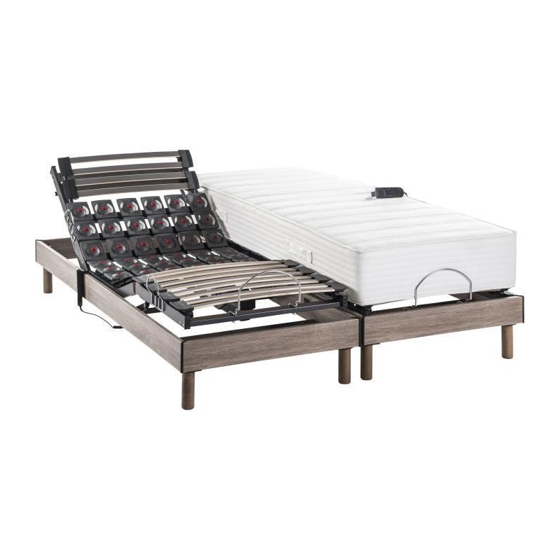 Ensemble relaxation électrique PHYSIOMAX - matelas + sommiers 2x90x20 Ensemble relaxation électrique PHYSIOMAX - matelas + sommiers 2x90x20