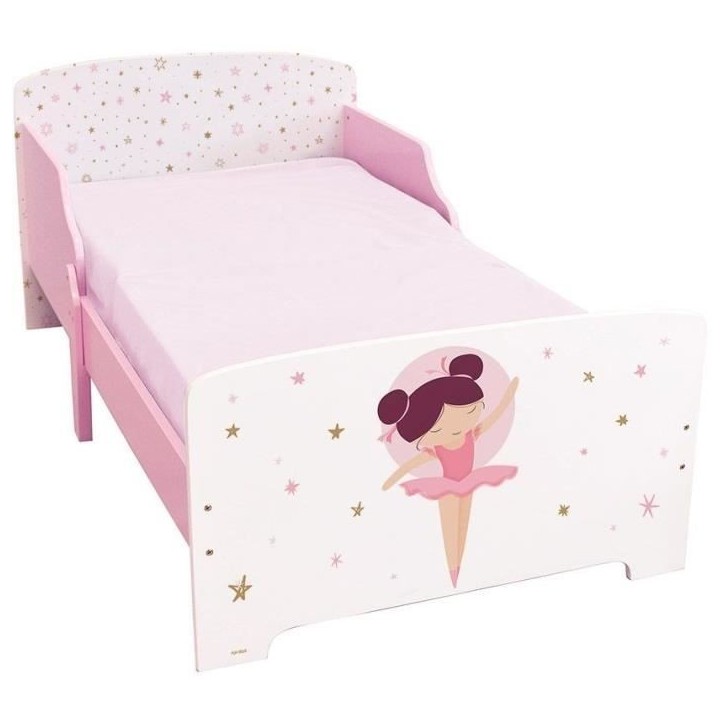 Lit avec sommier a lattes - Danseuse Ballerine - FUN HOUSE - 140 x 70 cm Lit avec sommier a lattes - Danseuse Ballerine - FUN HOUSE - 140 x 70 cm