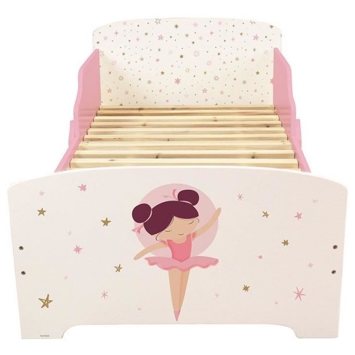 Lit avec sommier a lattes - Danseuse Ballerine - FUN HOUSE - 140 x 70 cm Lit avec sommier a lattes - Danseuse Ballerine - FUN HOUSE - 140 x 70 cm