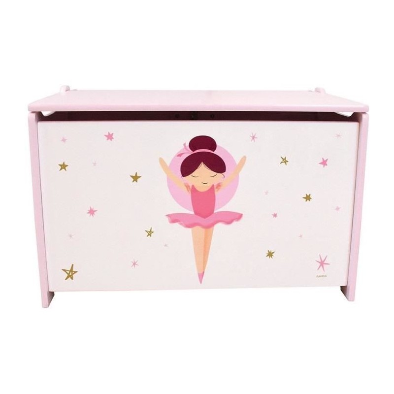 Coffret a jouets en bois - Danseuse Ballerine - FUN HOUSE - H.40 x L.5 Coffret a jouets en bois - Danseuse Ballerine - FUN HOUSE - H.40 x L.5