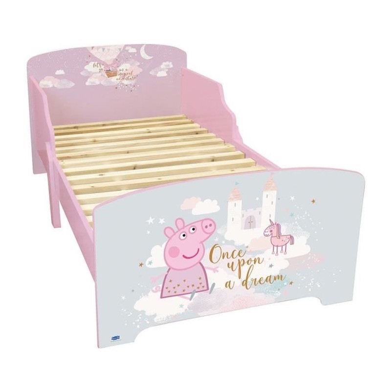 Fun house peppa pig dream lit avec sommier a lattes 140 x 70 cm Fun house peppa pig dream lit avec sommier a lattes 140 x 70 cm