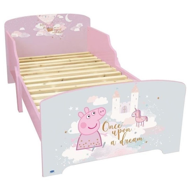 Fun house peppa pig dream lit avec sommier a lattes 140 x 70 cm Fun house peppa pig dream lit avec sommier a lattes 140 x 70 cm