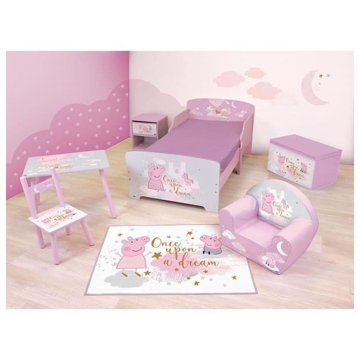 Fun house peppa pig dream lit avec sommier a lattes 140 x 70 cm Fun house peppa pig dream lit avec sommier a lattes 140 x 70 cm