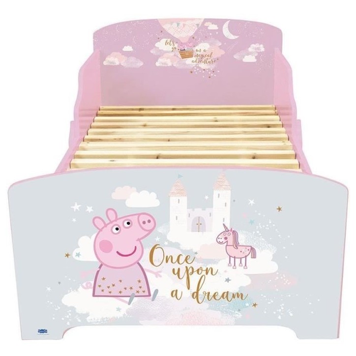 Fun house peppa pig dream lit avec sommier a lattes 140 x 70 cm Fun house peppa pig dream lit avec sommier a lattes 140 x 70 cm