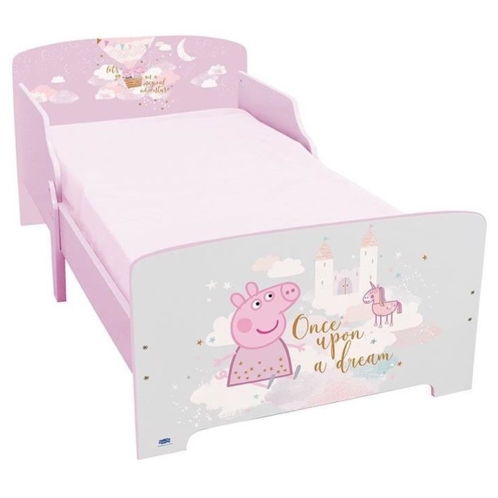 Fun house peppa pig dream lit avec sommier a lattes 140 x 70 cm Fun house peppa pig dream lit avec sommier a lattes 140 x 70 cm
