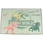 Tapis Dinosaure - FUN HOUSE - Jurassic World - 120x80 cm - Multicolore - Lavable en surface Tapis Dinosaure - FUN HOUSE - Jurassic World - 120x80 cm - Multicolore - Lavable en surface
