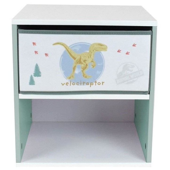 Chevet avec tiroir Dinosaures - Jurassic Word - FUN HOUSE - H.36 X L.33 X P.30 cm Chevet avec tiroir Dinosaures - Jurassic Word - FUN HOUSE - H.36 X L.33 X P.30 cm