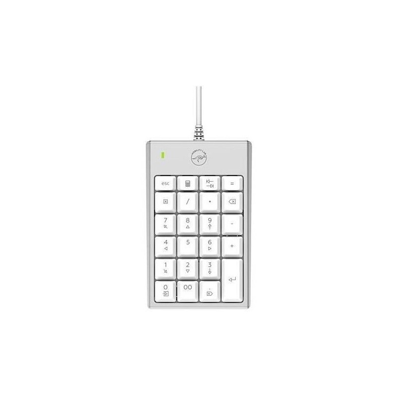Pavé Numérique - MOBILITY LAB - MAC Silver - Filaire - USB - Blanc Pavé Numérique - MOBILITY LAB - MAC Silver - Filaire - USB - Blanc
