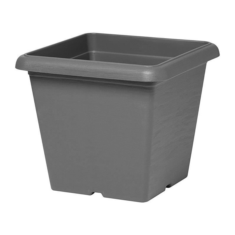 Pot de fleurs carré - GARDEN ID - Teramo noir-anthracite - 40 x 35 cm Pot de fleurs carré - GARDEN ID - Teramo noir-anthracite - 40 x 35 cm