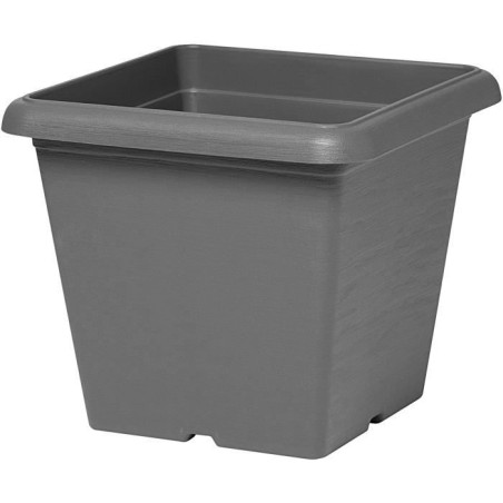 Pot de fleurs carré - GARDEN ID - Teramo noir-anthracite - 40 x 35 cm