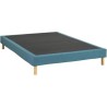 Sommier tapissier - 140x190 cm - Bleu turquoise - Kit - DEKO DREAM Eaz