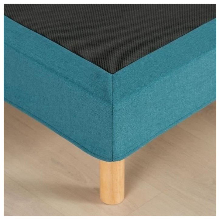 Sommier tapissier - 140x190 cm - Bleu turquoise - Kit - DEKO DREAM Eazyx Sommier tapissier - 140x190 cm - Bleu turquoise - Kit - DEKO DREAM Eazyx