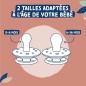 Duo sucettes caoutchouc - DODIE - GAIA - Ronde - 0/6 mois - Bord de mer