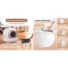 KITTY - Litiere autonettoyante pour chats 65 L démontable et lavable