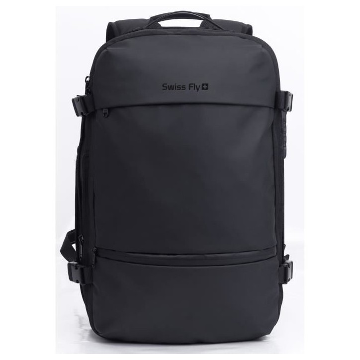 Sac de voyage a compression sous vide SWISS FLY - Pompe a batterie lithium externe - Multipoches - Imperméable - 40 L - Antivol Sac de voyage a compression sous vide SWISS FLY - Pompe a batterie lithium externe - Multipoches - Imperméable - 40 L - Antivol