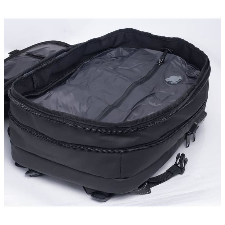 Sac de voyage a compression sous vide SWISS FLY - Pompe a batterie lithium externe - Multipoches - Imperméable - 40 L - Antivol Sac de voyage a compression sous vide SWISS FLY - Pompe a batterie lithium externe - Multipoches - Imperméable - 40 L - Antivol