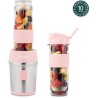Mini blender - H.KoeNIG - SMOO12 - 300 W - 570 mL - Rose pastel - 2 go