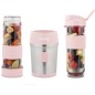 Mini blender - H.KoeNIG - SMOO12 - 300 W - 570 mL - Rose pastel - 2 gourdes incluses - Sans BPA Mini blender - H.KoeNIG - SMOO12 - 300 W - 570 mL - Rose pastel - 2 gourdes incluses - Sans BPA