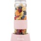 Mini blender - H.KoeNIG - SMOO12 - 300 W - 570 mL - Rose pastel - 2 gourdes incluses - Sans BPA Mini blender - H.KoeNIG - SMOO12 - 300 W - 570 mL - Rose pastel - 2 gourdes incluses - Sans BPA