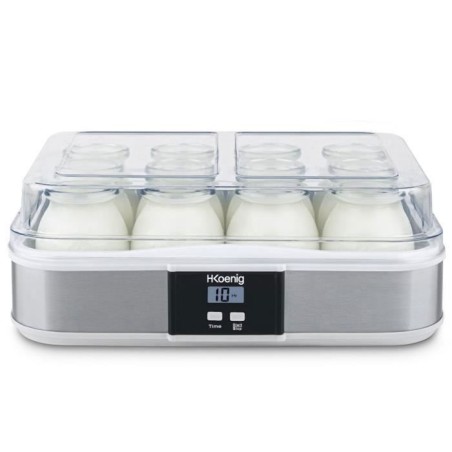 Yaourtiere HKoeNIG - ELY120 - Capacité 12 pots de 160ml - Programmabl