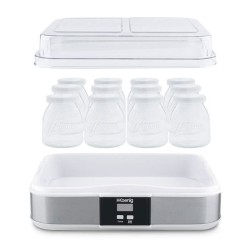 Yaourtiere HKoeNIG - ELY120 - Capacité 12 pots de 160ml - Programmabl