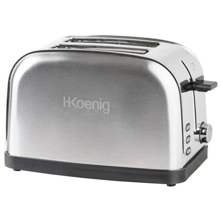Grille-pain deux tranches - HKoeNIG - TOS7 - 850 W - Acier inoxydable