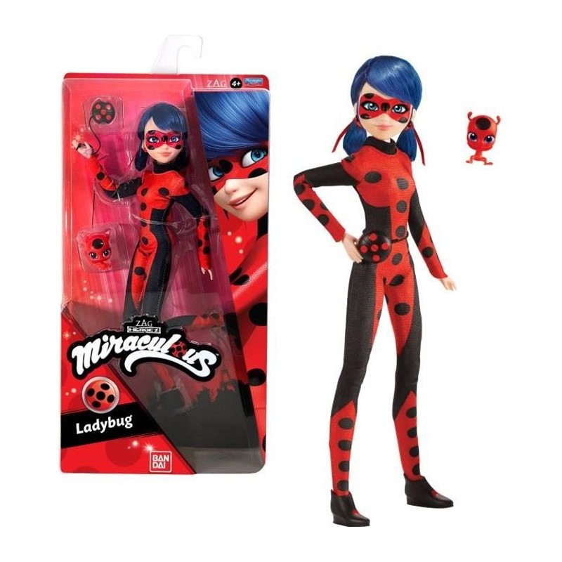 Poupée Ladybug Miraculous 26 cm - Costume inédit - BANDAI Poupée Ladybug Miraculous 26 cm - Costume inédit - BANDAI
