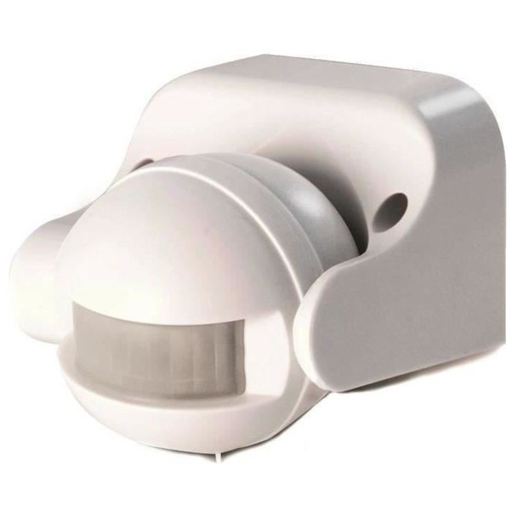 Détecteur de mouvement extérieur - SCS SENTINEL - LightSensor blanc - Portée 12m - Angle 180° Détecteur de mouvement extérieur - SCS SENTINEL - LightSensor blanc - Portée 12m - Angle 180°