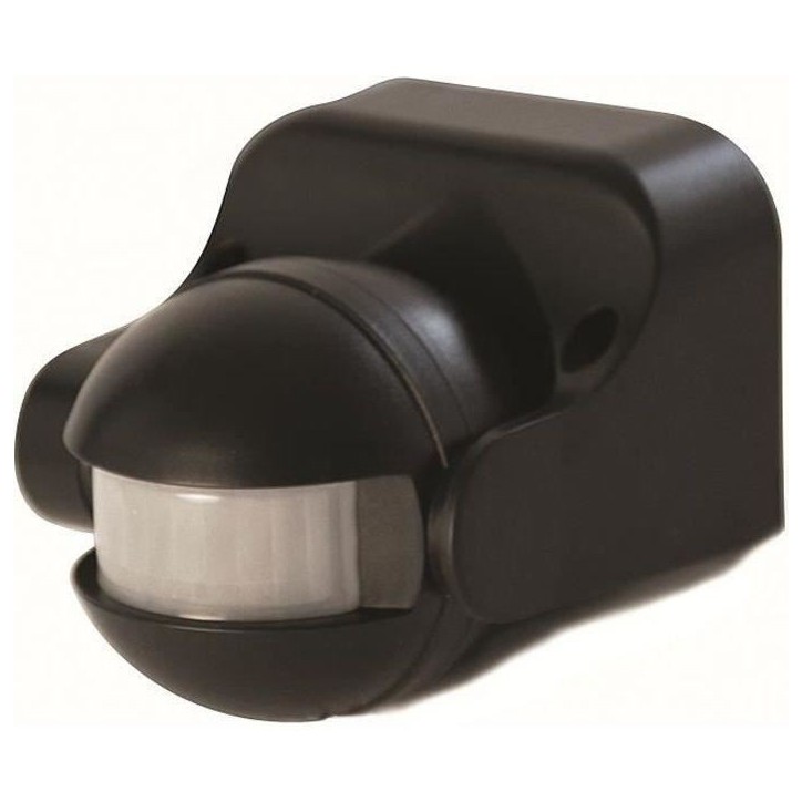 Détecteur de mouvement extérieur SCS SENTINEL LightSensor noir - Portée 12m - Angle 180°
