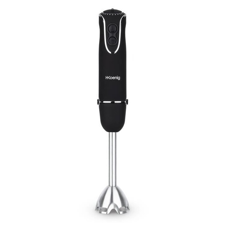 Mixeur plongeant Noir, 850W, Turbo 5 vitesses, H.Koenig