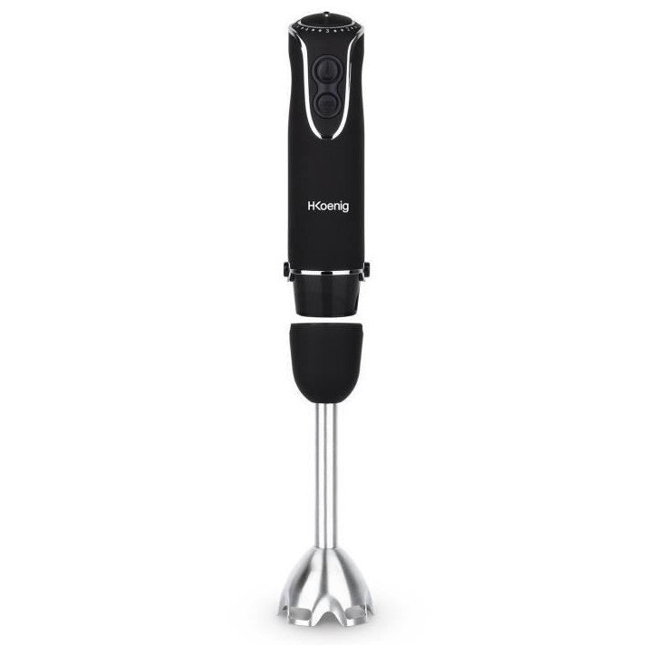 Mixeur plongeant Noir, 850W, Turbo 5 vitesses, H.Koenig