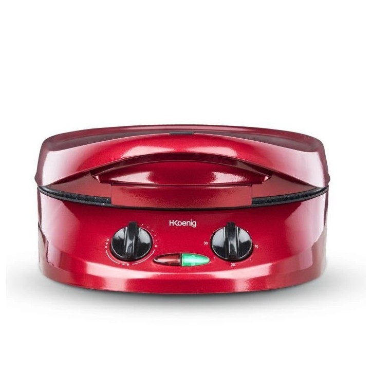 Appareil a tarte express HKoeNIG - TRT180 - Four a Pizza - Multicuiseur Multifonction - Température jusqu'a 210°C - Rouge - 18 Appareil a tarte express HKoeNIG - TRT180 - Four a Pizza - Multicuiseur Multifonction - Température jusqu'a 210°C - Rouge - 18