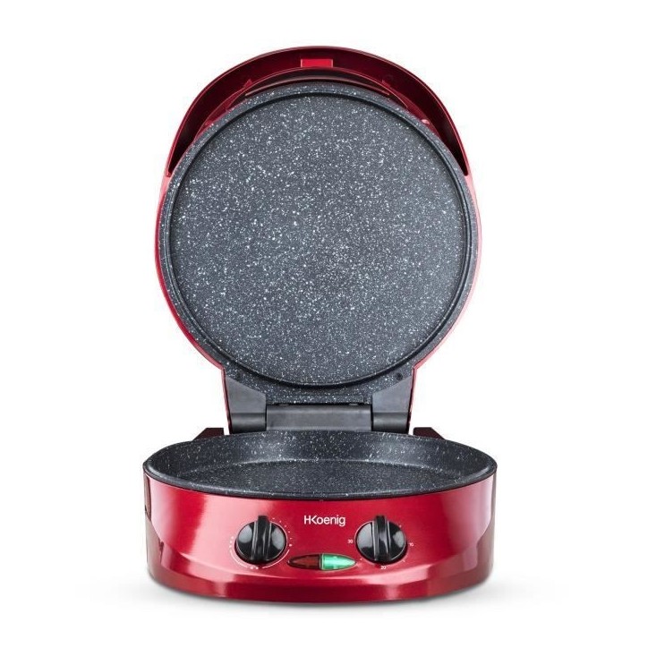 Appareil a tarte express HKoeNIG - TRT180 - Four a Pizza - Multicuiseur Multifonction - Température jusqu'a 210°C - Rouge - 18 Appareil a tarte express HKoeNIG - TRT180 - Four a Pizza - Multicuiseur Multifonction - Température jusqu'a 210°C - Rouge - 18