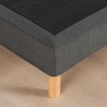 Sommier tapissier - 160x200 cm - Gris anthracite - Kit - DEKO DREAM Ea