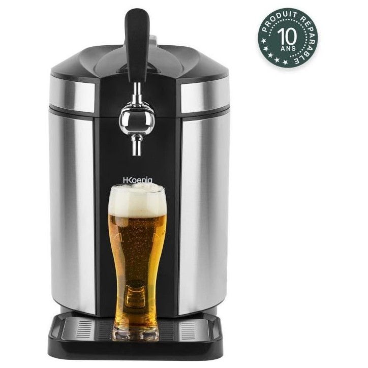 Tireuse a biere HKoeNIG - BW1880 - Capacité 5L - Température réglable 2°C a 12°C - Compatible tous fûts - Inox Tireuse a biere HKoeNIG - BW1880 - Capacité 5L - Température réglable 2°C a 12°C - Compatible tous fûts - Inox