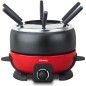 Appareil a fondue HKoeNIG - ALP1800 - Jusqu'a 6 personnes - Capacité 2L - Thermostat réglable jusqu'a 190°C - 800W - Rouge/No Appareil a fondue HKoeNIG - ALP1800 - Jusqu'a 6 personnes - Capacité 2L - Thermostat réglable jusqu'a 190°C - 800W - Rouge/No