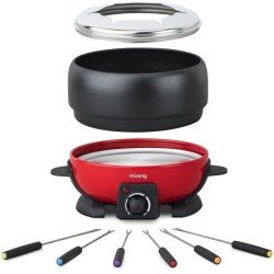 Appareil a fondue HKoeNIG - ALP1800 - Jusqu'a 6 personnes - Capacité