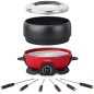 Appareil a fondue HKoeNIG - ALP1800 - Jusqu'a 6 personnes - Capacité 2L - Thermostat réglable jusqu'a 190°C - 800W - Rouge/No Appareil a fondue HKoeNIG - ALP1800 - Jusqu'a 6 personnes - Capacité 2L - Thermostat réglable jusqu'a 190°C - 800W - Rouge/No