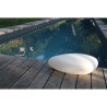 Galet solaire lumineux - Luna - Blanc - 64x39x21 cm - LED intégrée -