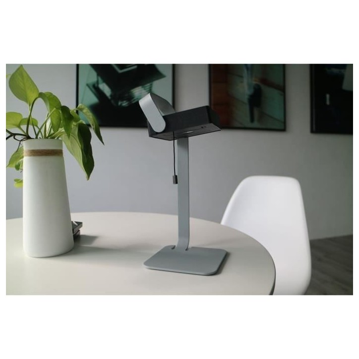 Lampe de table solaire - Easy - Gris - Aluminium - LED - 30 lumens
