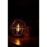 Lampe solaire en bambou - Olivie - Noir