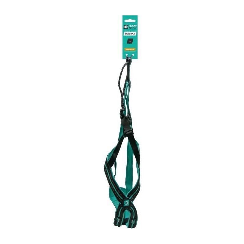 Harnais de traction pour chien - OLYMPIA - L - Type X-back - Bleu Harnais de traction pour chien - OLYMPIA - L - Type X-back - Bleu