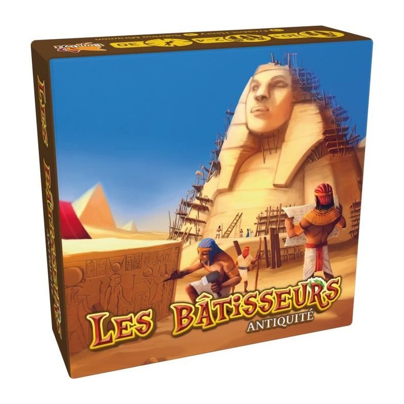 Jeu d'ambiance - Asmodee - Les Bâtisseurs : Antiquité - Devenez le p Jeu d'ambiance - Asmodee - Les Bâtisseurs : Antiquité - Devenez le p
