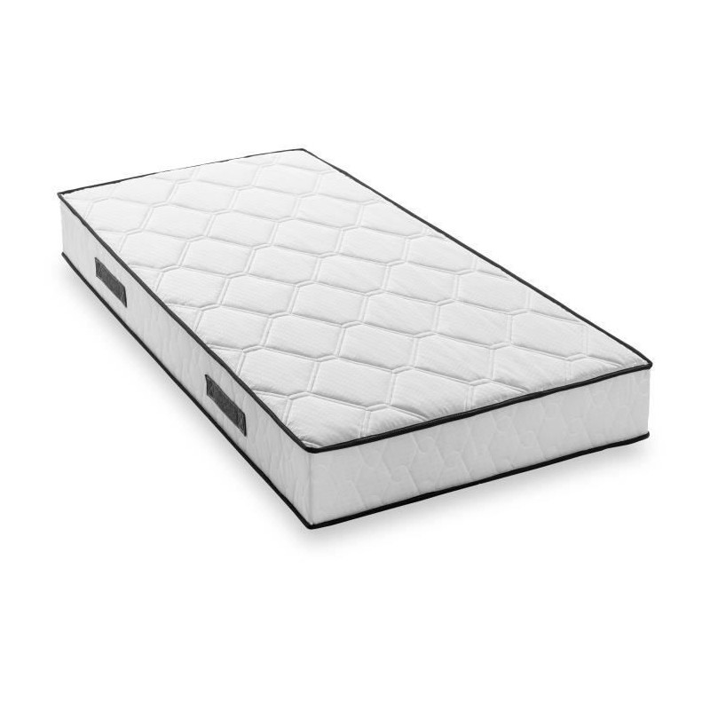 Ensemble matelas sommier 90 x 200 cm Hauteur 19 cm - ressorts ensaché