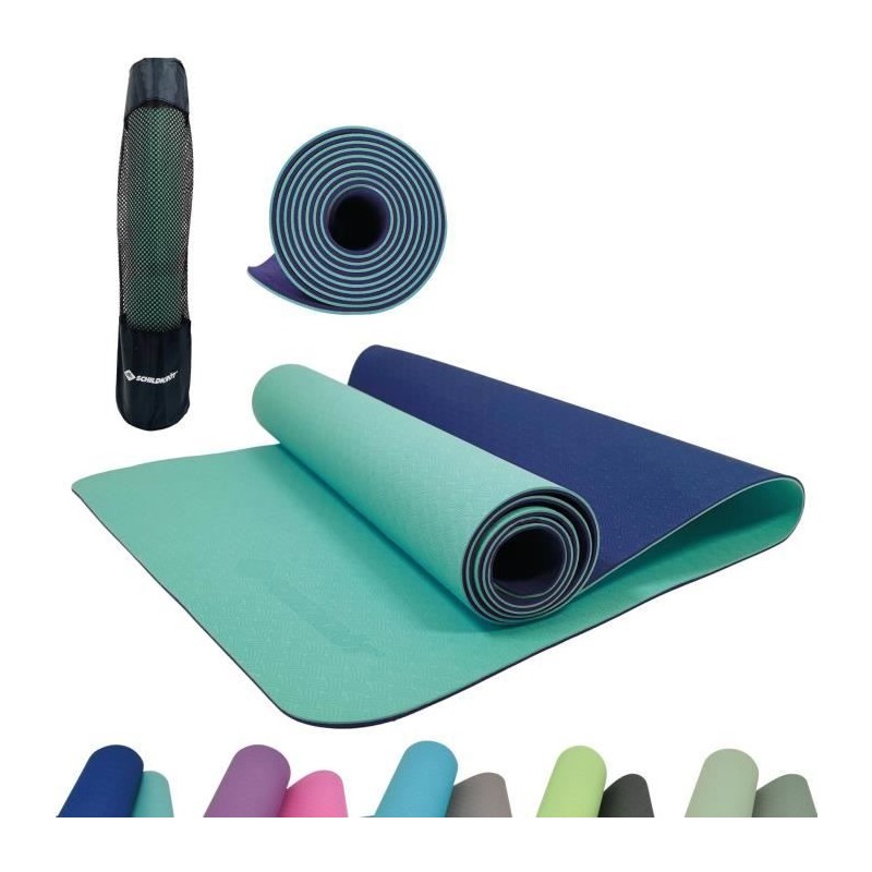 Tapis de yoga - FITNESS - SCHILDKRÖT - 180 x 61 cm - 4 mm - Sac inclu
