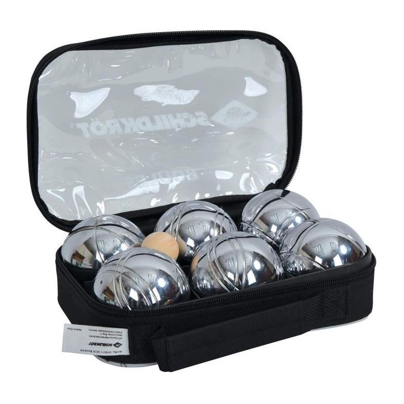 Schildkrot Funsport Set de boules de pétanque Argent et Noir - 400088